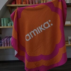 amika Orange & Hot Pink Logo Beach Towel Plus 4 Other Items